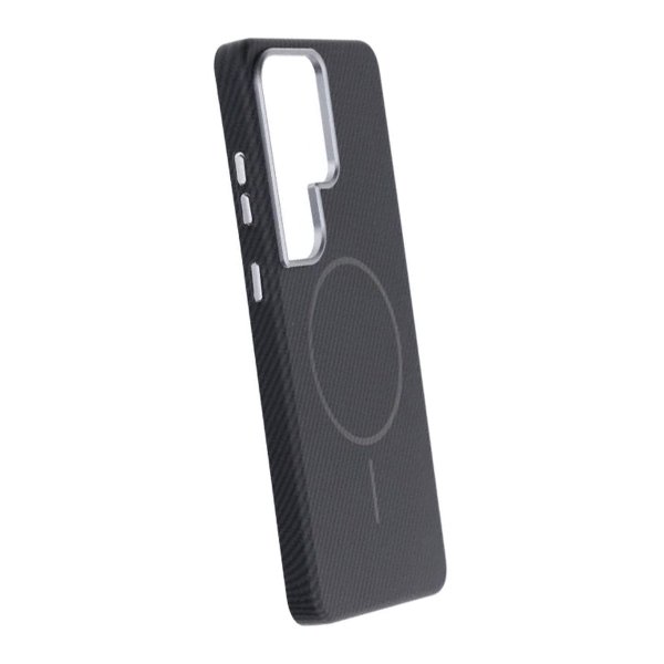Samsung Galaxy S26 Ultra Cover Kulfiber Mønster MagSafe Sort
