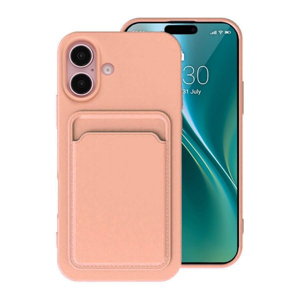 iPhone 16 Cover Kortholder Rosa