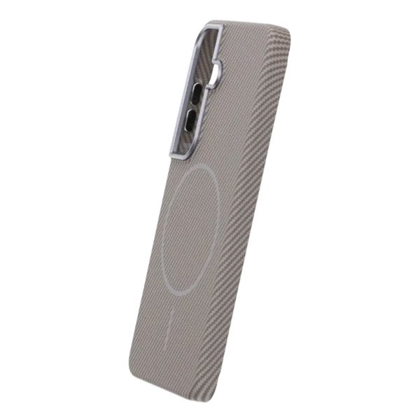 Samsung Galaxy S26 Cover Kulfibermønster MagSafe Grå