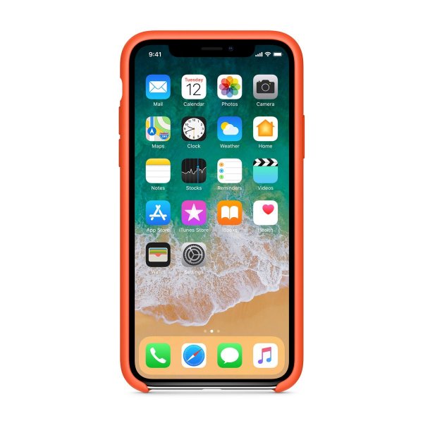 iPhone Xs Max Cover Silikone Orange