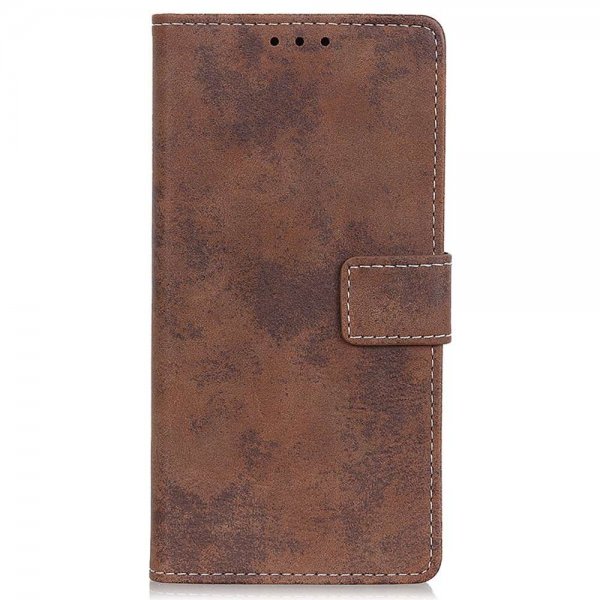 Motorola Edge 20 Lite Etui Vintage Brun
