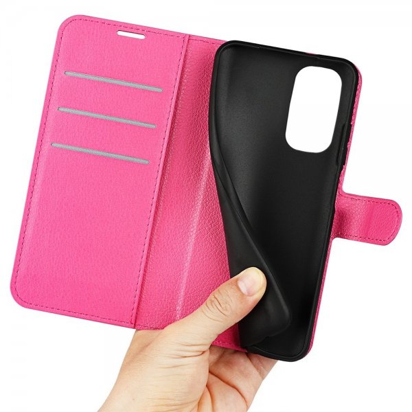 Motorola Edge 30 Cover Litchi Magenta