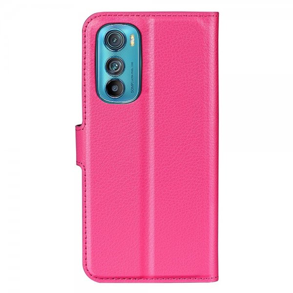 Motorola Edge 30 Cover Litchi Magenta