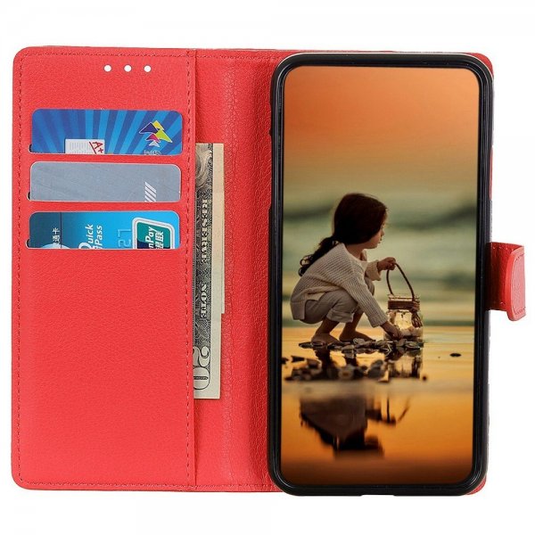 Motorola Edge 30 Etui Kortlomme Rød