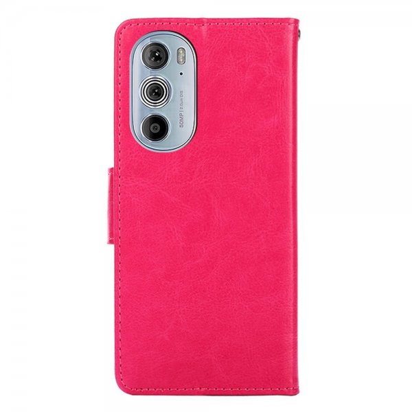 Motorola Edge 30 Pro Etui med Kortrum Magenta