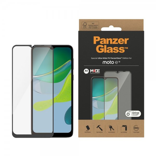PanzerGlass Motorola Moto E13 Skærmbeskyttelse Ultra-Wide Fit