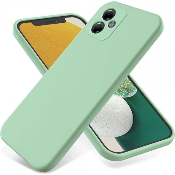 Motorola Moto G14 Cover med Strop Silikone Grøn