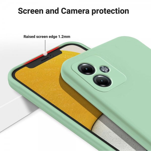 Motorola Moto G14 Cover med Strop Silikone Grøn