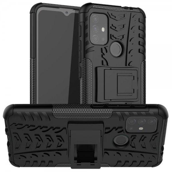Motorola Moto G30 Cover Dækmønster Stativfunktion Sort
