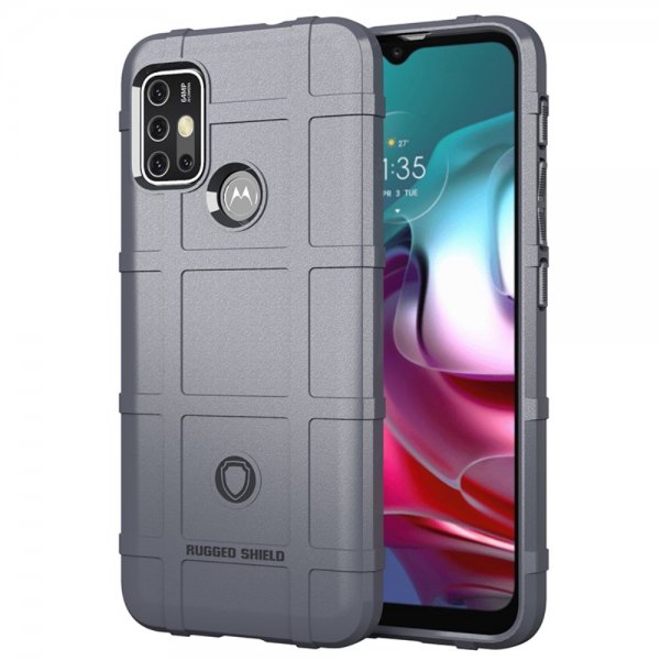 Motorola Moto G30 Cover Rudemønster Grå