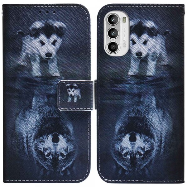 Motorola Moto G62 5G Cover Motiv Hund og Ulv