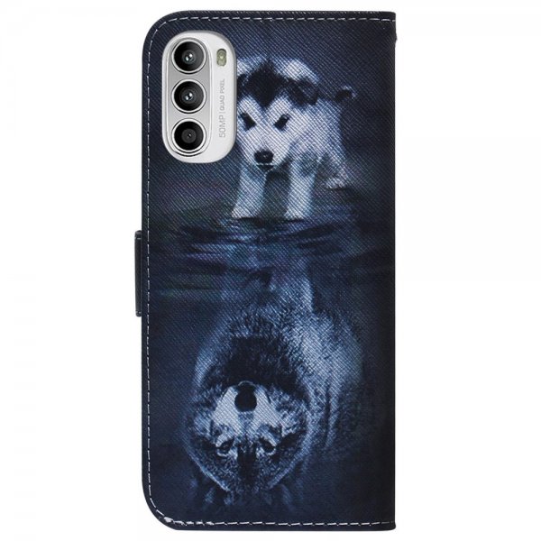 Motorola Moto G62 5G Cover Motiv Hund og Ulv