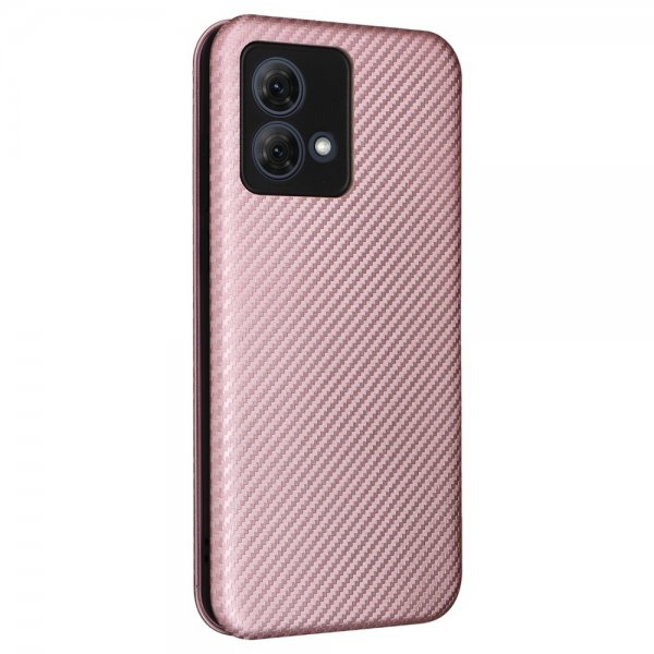 Motorola Moto G84 Cover Kulfibertekstur Rosaguld