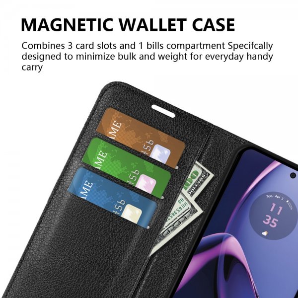 Motorola Moto G84 Cover Litchi Sort