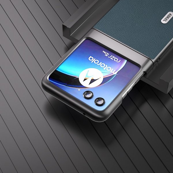 ABEEL Motorola Razr 40 Ultra Etui Ægte Læder Grøn
