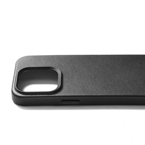 Mujjo iPhone 15 Pro Cover Full Læder Taske MagSafe Sort