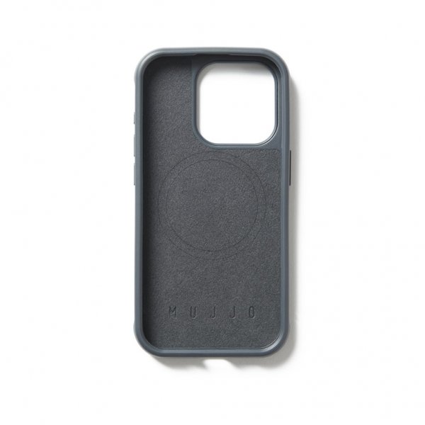 Mujjo iPhone 15 Pro Skal Shield Case Steel Blue
