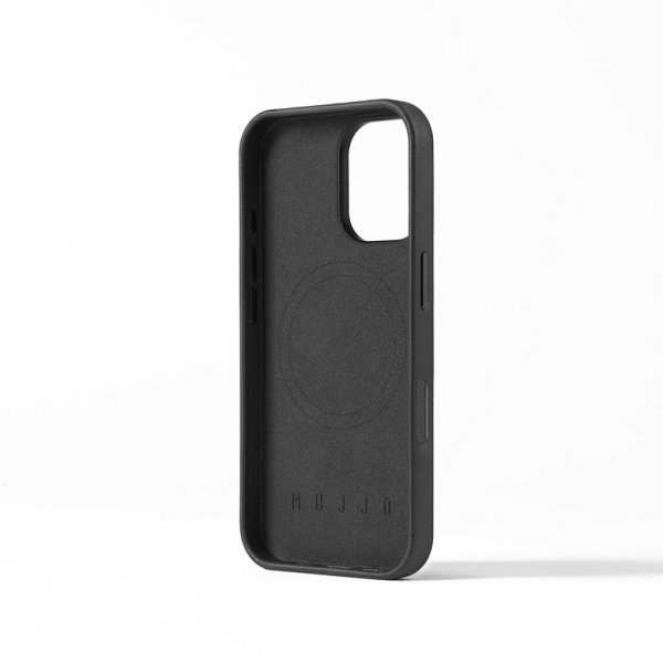 Mujjo iPhone 16 Cover Fuld Lædercover Sort