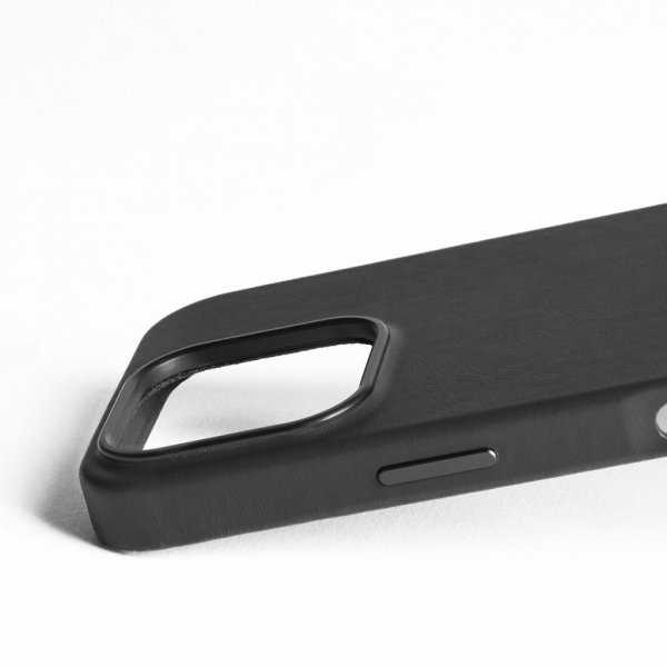 Mujjo iPhone 16 Pro Cover Full Læder Sort