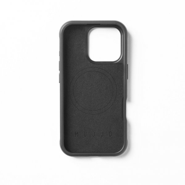 Mujjo iPhone 16 Pro Cover Shield Case Stålblå