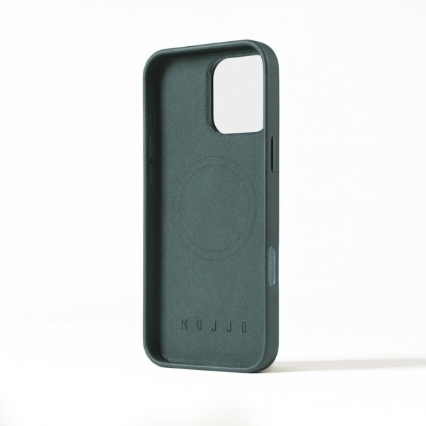 Mujjo iPhone 16 Pro Max Cover Full Læder Etui Livid Green