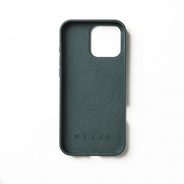 Mujjo iPhone 16 Pro Max Cover Full Læder Etui Livid Green