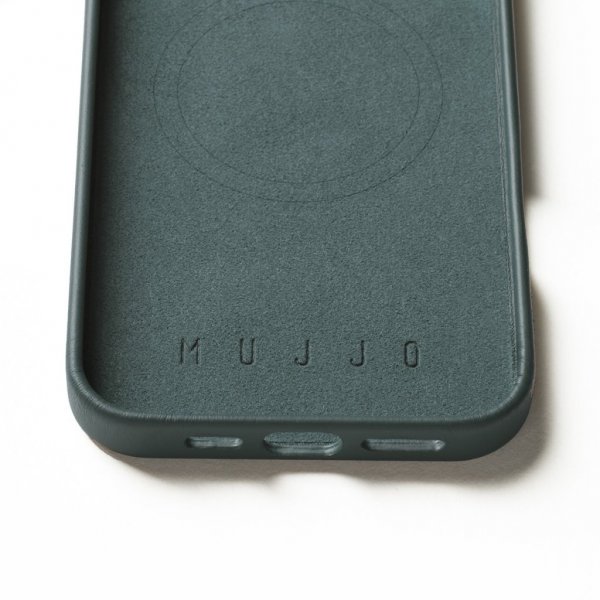 Mujjo iPhone 16 Pro Max Cover Full Læder Etui Livid Green