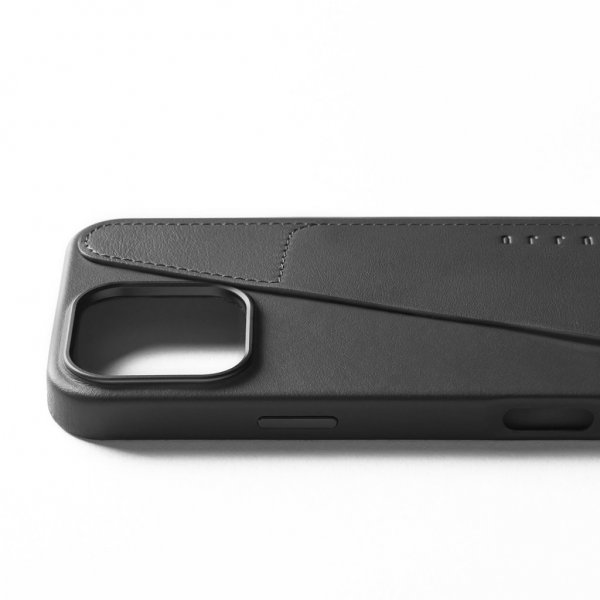 Mujjo iPhone 16 Pro Max Cover Full Leather Wallet Case Sort