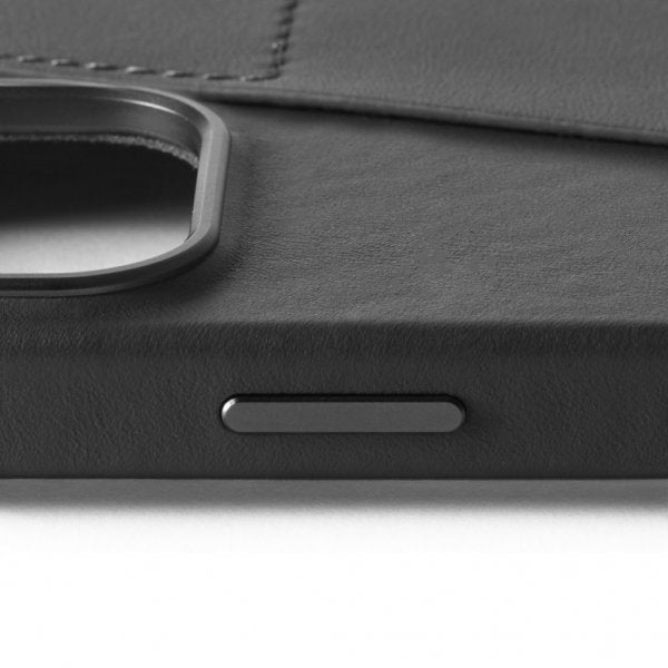 Mujjo iPhone 16 Pro Max Cover Full Leather Wallet Case Sort