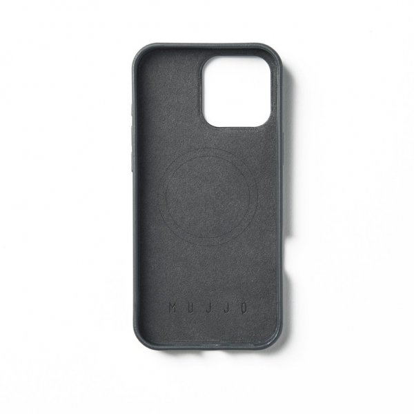 Mujjo iPhone 16 Pro Max Cover Maiz Case Steel Blue