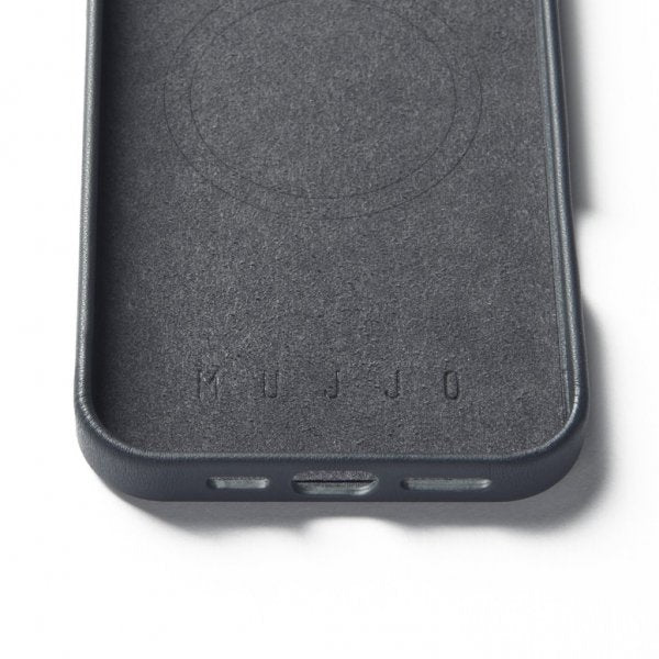 Mujjo iPhone 16 Pro Max Cover Maiz Case Steel Blue