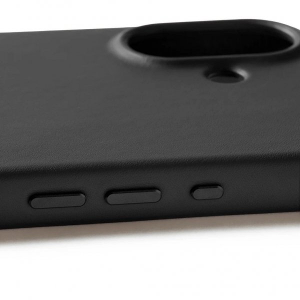 Mujjo iPhone 17 Cover Full Leather Case MagSafe Sort