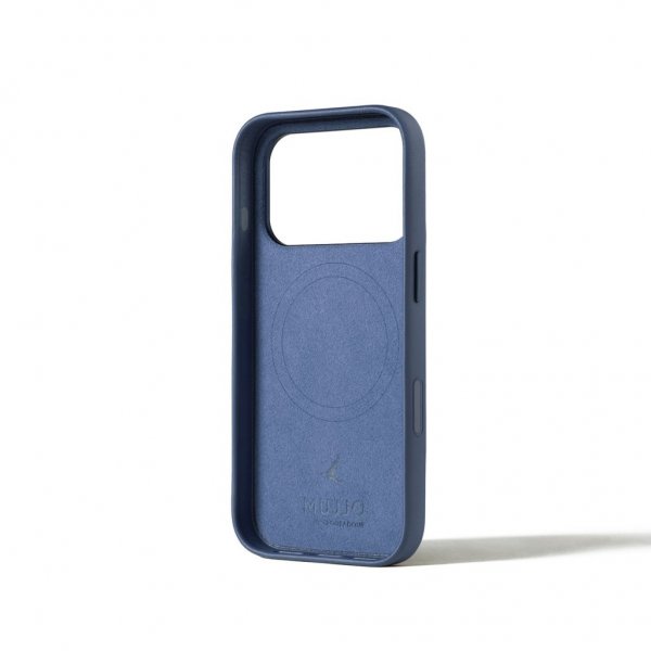 Mujjo iPhone 17 Pro Cover Full Lædercover MagSafe Monaco Blue