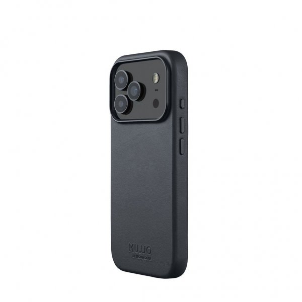 Mujjo iPhone 17 Pro Cover Full Lædercover MagSafe Basalt