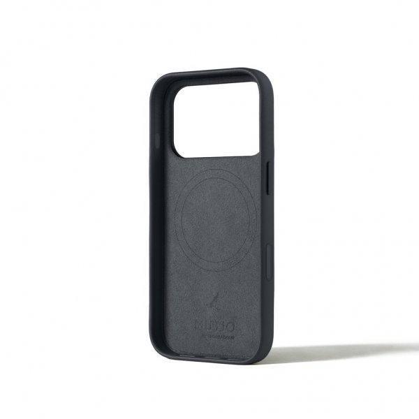 Mujjo iPhone 17 Pro Cover Full Lædercover MagSafe Basalt