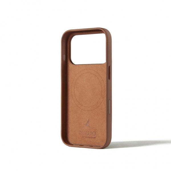 Mujjo iPhone 17 Pro Cover Full Læder Taske MagSafe Tan