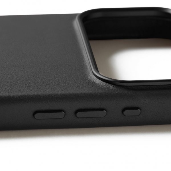 Mujjo iPhone 17 Pro Max Cover Full Leather Case MagSafe Sort