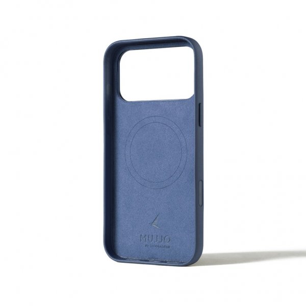 Mujjo iPhone 17 Pro Max Skal Fuld Lædercover MagSafe Monaco Blue