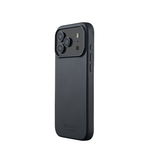 Mujjo iPhone 17 Pro Max Cover Fuld Læder MagSafe Basalt