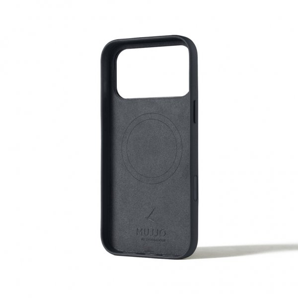 Mujjo iPhone 17 Pro Max Cover Fuld Læder MagSafe Basalt