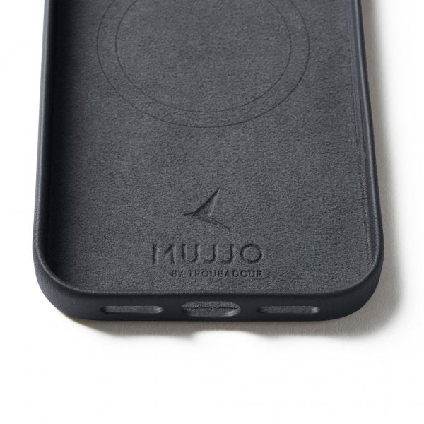 Mujjo iPhone 17 Pro Max Cover Fuld Læder MagSafe Basalt
