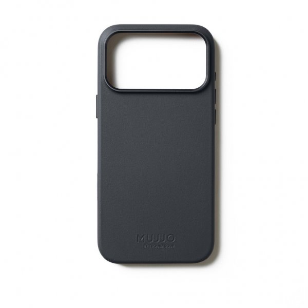 Mujjo iPhone 17 Pro Max Cover Fuld Læder MagSafe Basalt