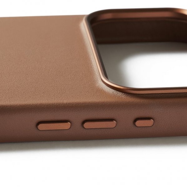 Mujjo iPhone 17 Pro Max Cover Fuld Lædercover MagSafe Tan