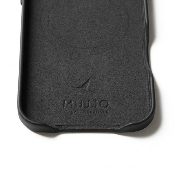 Mujjo iPhone Air Skal Full Leather Case MagSafe Sort
