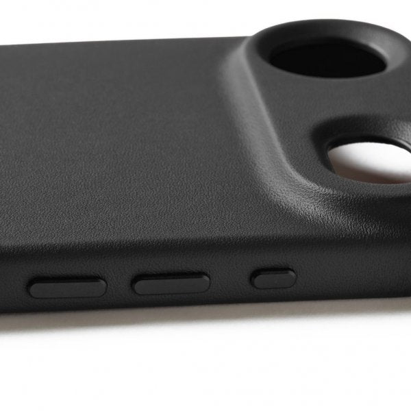 Mujjo iPhone Air Skal Full Leather Case MagSafe Sort