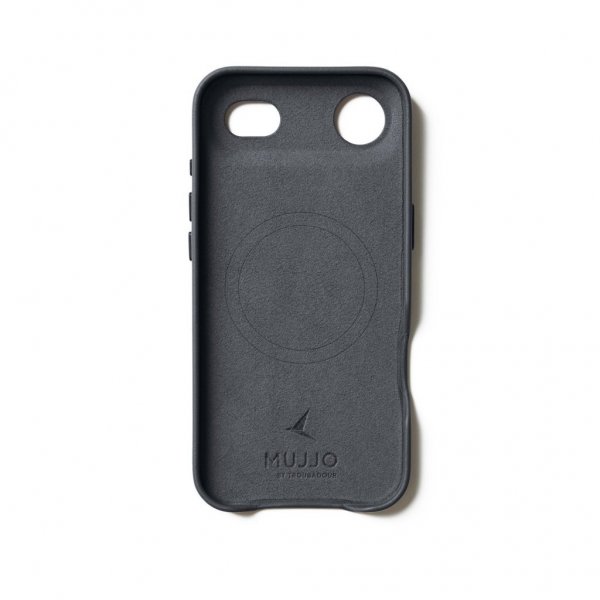 Mujjo iPhone Air-etui i fuldlæder MagSafe Basalt