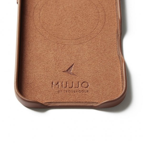 Mujjo iPhone Air Skal Full Leather Cover MagSafe Tan