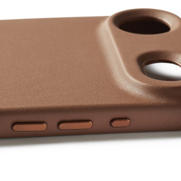 Mujjo iPhone Air Skal Full Leather Cover MagSafe Tan