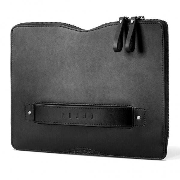 Mujjo MacBook Carry-On Folio Sleeve 12" Sort