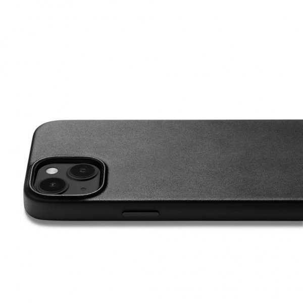 Mujjo iPhone 14 Cover Fuld Læder MagSafe Monaco Blue